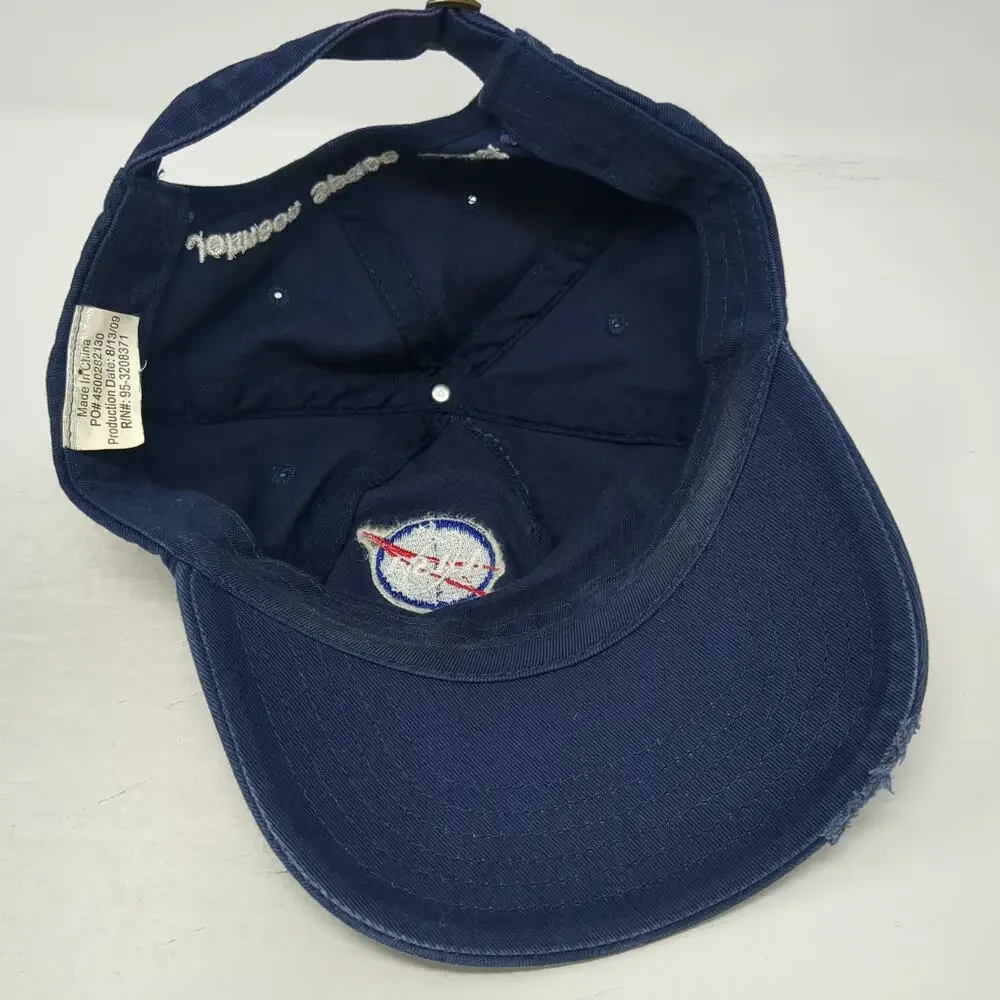 5 Panel Blue One Size NASA Rocket Scientist Johnson Space Center Hat Slideback